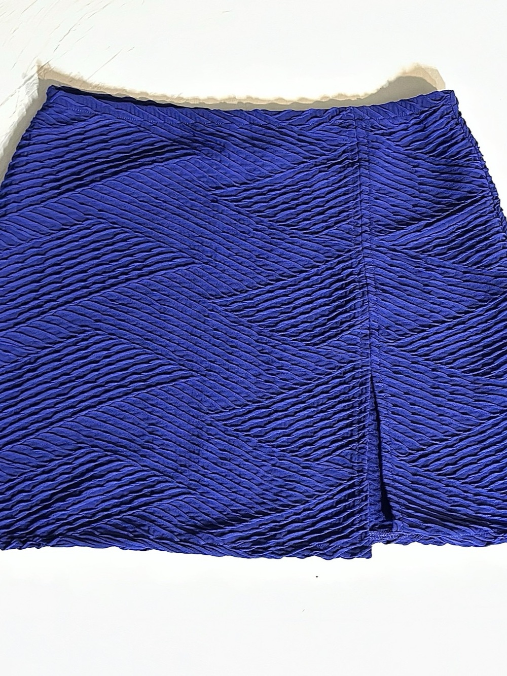 Gottex Blue Abstract Mini Skirt Size S/P